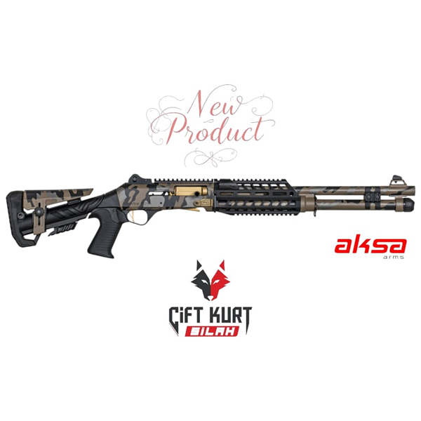 AKSA CROSSFİRE S4/Wİ EXTREME PRO (CAMO-2) YARI OTOMATİK YİVSİZ AV TÜFEĞİ (KAHVERENGİ)